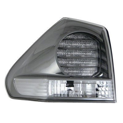 2006 lexus rx400h rear driver side replacement tail light lens and housing arswllx2818107v