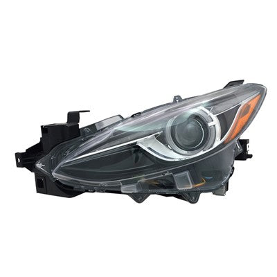 2018 mazda 3 sport front driver side replacement hid headlight lens and housing arswlma2502145