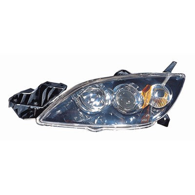 2006 mazda 3 front driver side replacement halogen headlight lens and housing arswlma2518107c