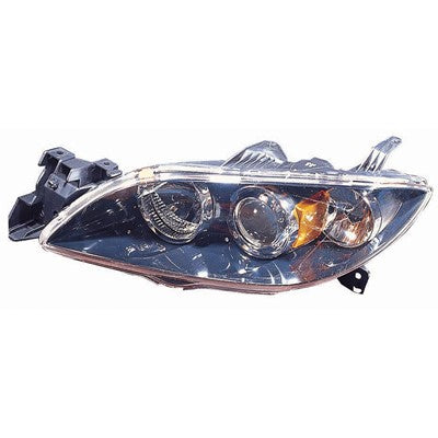 2009 mazda 3 front driver side replacement halogen headlight lens and housing arswlma2518108c