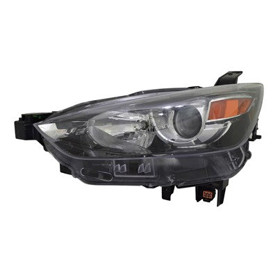 2018 mazda cx 3 front driver side replacement halogen headlight lens and housing arswlma2518173c