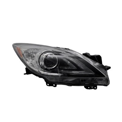 2011 mazda 3 front passenger side oem hid headlight lens and housing arswlma2519136oe