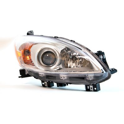 2012 mazda 5 front passenger side replacement halogen headlight lens and housing arswlma2519139c