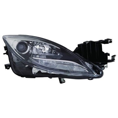 2012 mazda 6 front passenger side replacement halogen headlight lens and housing arswlma2519141c