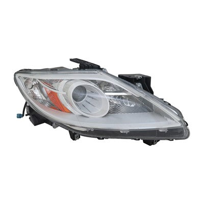 2012 mazda cx9 front passenger side replacement halogen headlight lens and housing arswlma2519145c