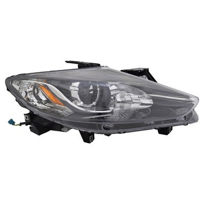 2013 mazda cx9 front passenger side replacement halogen headlight lens and housing arswlma2519158c