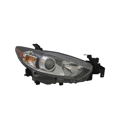 2015 mazda 6 front passenger side replacement halogen headlight lens and housing arswlma2519160v