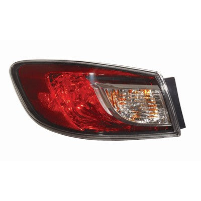 2010 mazda 3 rear driver side replacement tail light assembly arswlma2800144c