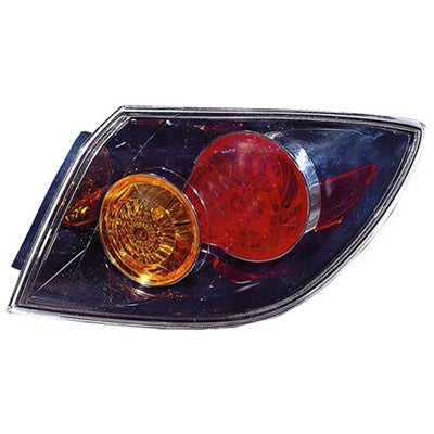 2006 mazda 3 rear passenger side replacement led tail light lens and housing arswlma2819106