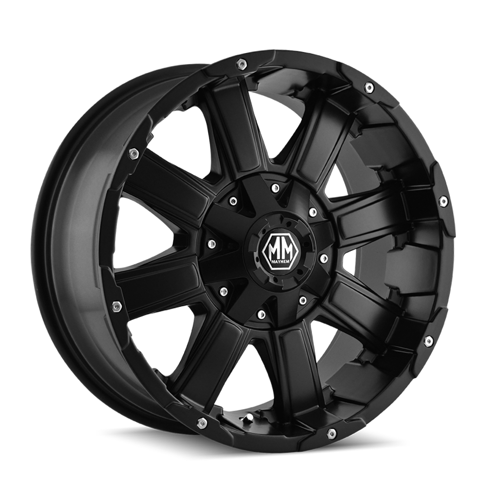 Mayhem 22"x12" Non-Chrome Matte Black Custom Wheel ARSWCW803022237MB