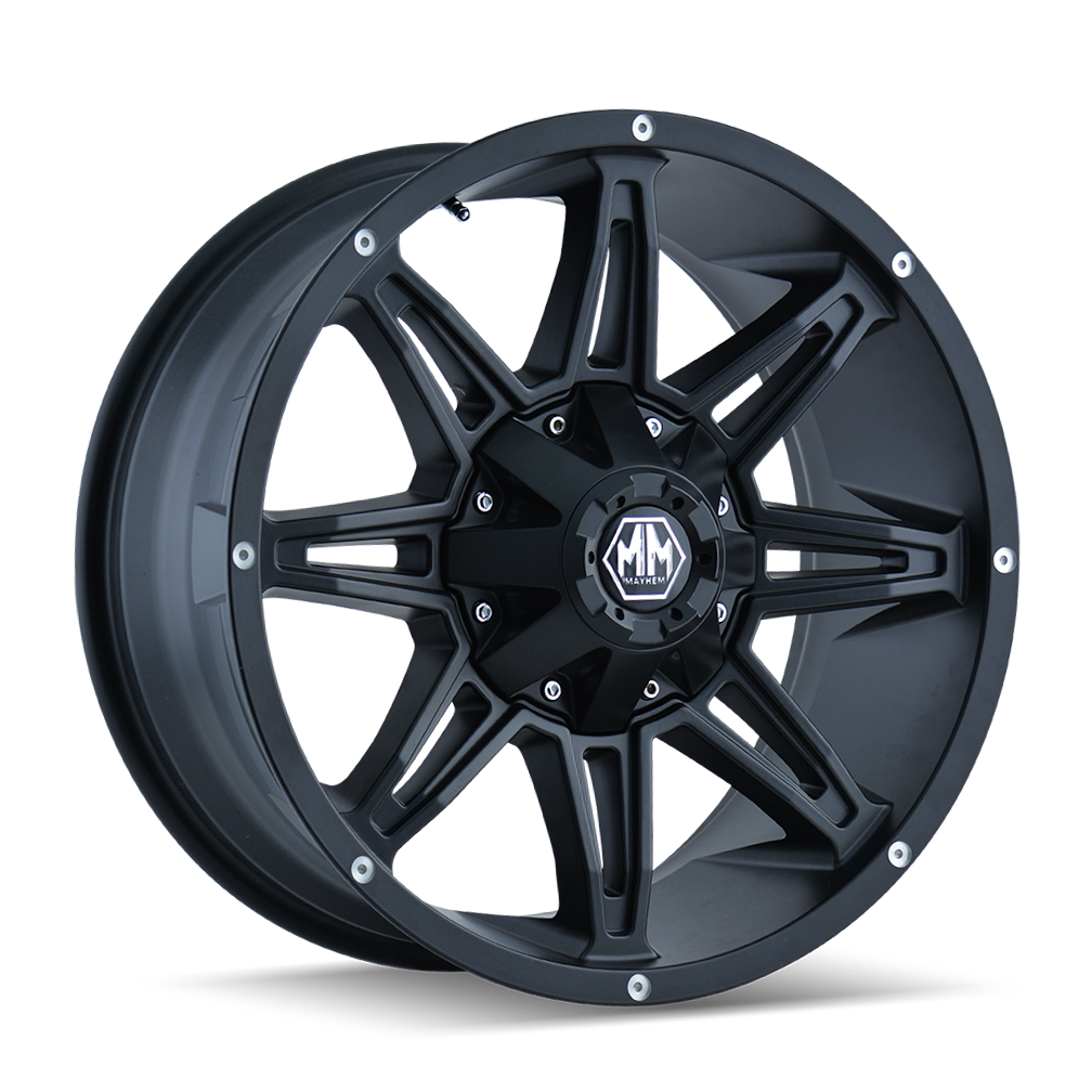 Mayhem 20"x10" Non-Chrome Matte Black Custom Wheel ARSWCW80902137MB