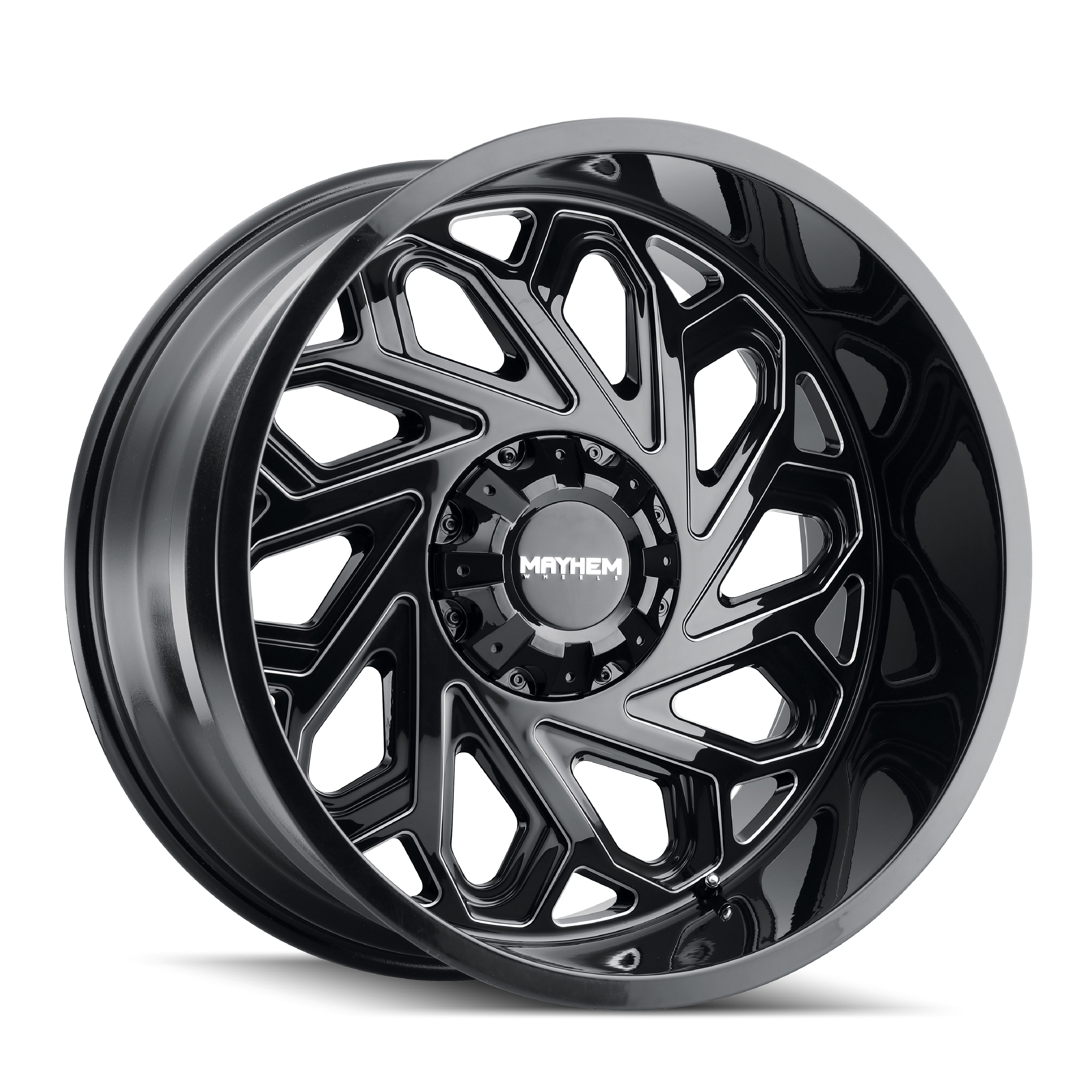 Mayhem 20"x10" Non-Chrome Black w/Milled Spokes Custom Wheel ARSWCW81122137BM