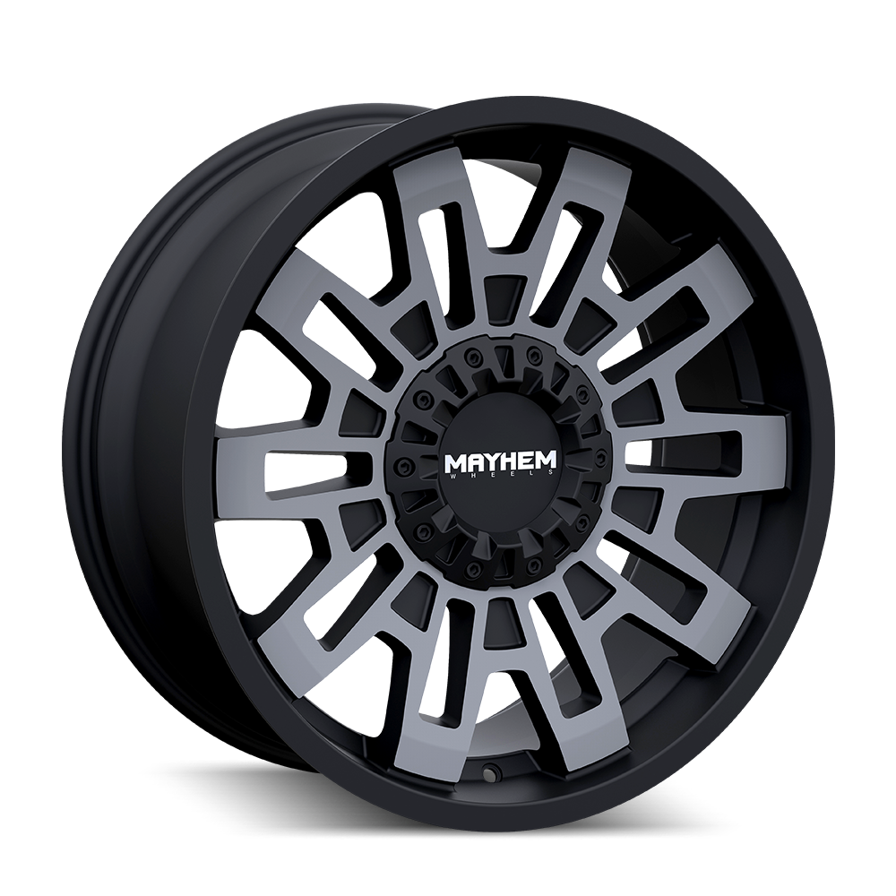 Mayhem 20"x10" Non-Chrome Matte Black w/Dark Tint Custom Wheel ARSWCW81132137TM