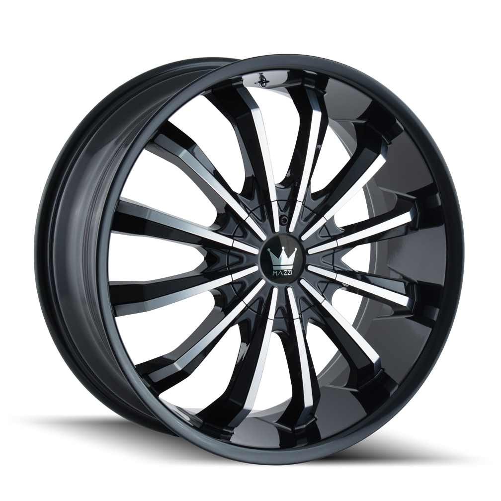 Mazzi 22"x9.5" Non-Chrome Black/Machined Custom Wheel ARSWCW34122904B