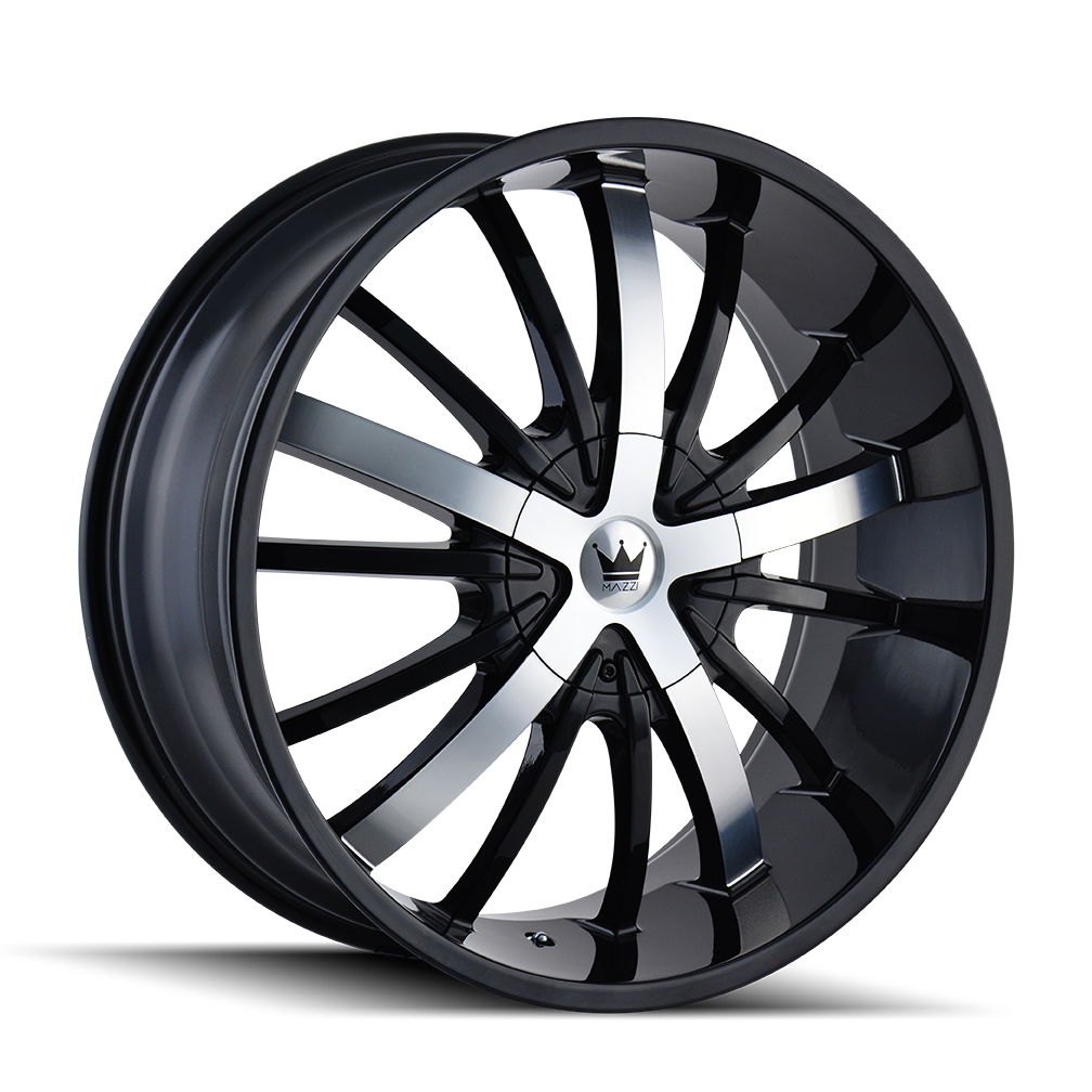 Mazzi 22"x9.5" Non-Chrome Black/Machined Custom Wheel ARSWCW36422904B