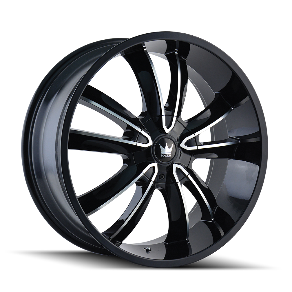 Mazzi 22"x9.5" Non-Chrome Black/Machined Custom Wheel ARSWCW36622904B