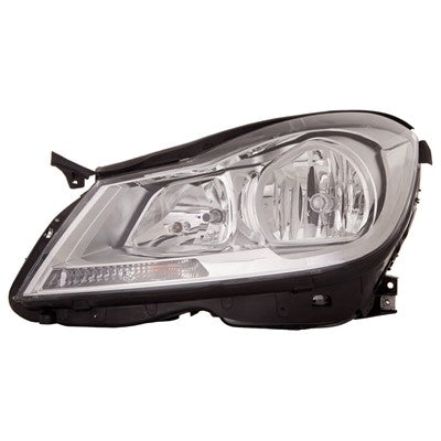 2012 mercedes c300 front driver side replacement halogen headlight assembly arswlmb2502187c