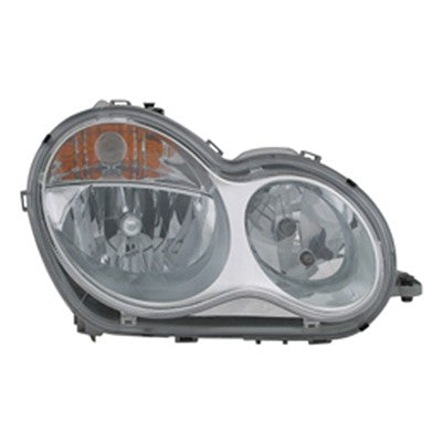 2006 mercedes c350 front passenger side replacement halogen headlight assembly arswlmb2503148