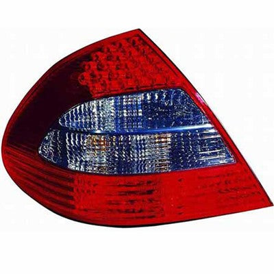 2009 mercedes e320 rear driver side replacement led tail light lens and housing arswlmb2800122v