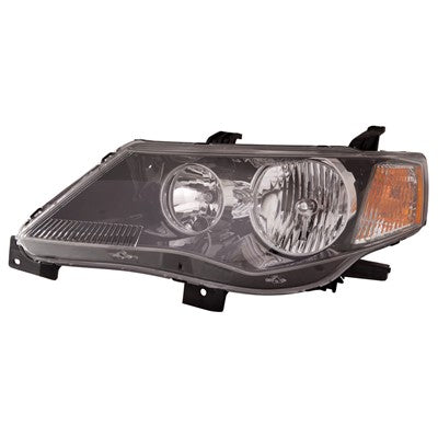 2009 mitsubishi outlander front driver side replacement halogen headlight assembly arswlmi2502162c