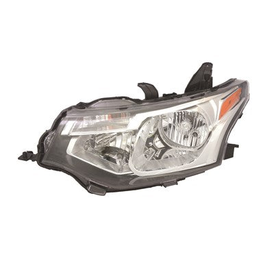 2014 mitsubishi outlander front driver side replacement halogen headlight assembly arswlmi2502163c