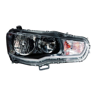 2014 mitsubishi lancer front passenger side replacement halogen headlight assembly arswlmi2503158c