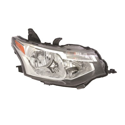 2014 mitsubishi outlander front passenger side replacement halogen headlight assembly arswlmi2503163c