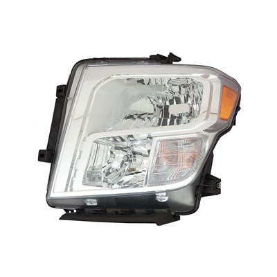 2017 nissan titan xd front driver side replacement halogen headlight assembly arswlni2502250