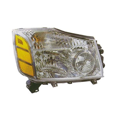 2004 nissan armada front passenger side replacement headlight assembly arswlni2503154v