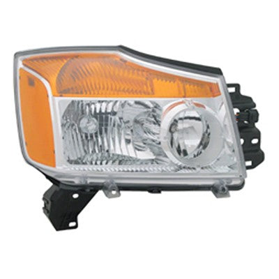 2009 nissan titan front passenger side replacement headlight assembly arswlni2503168v