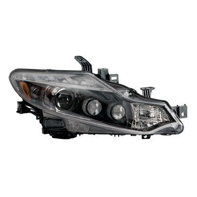 2013 nissan murano front passenger side oem hid headlight lens and housing arswlni2519116oe