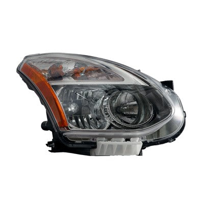 2010 nissan rogue front passenger side oem halogen headlight lens and housing arswlni2519129oe