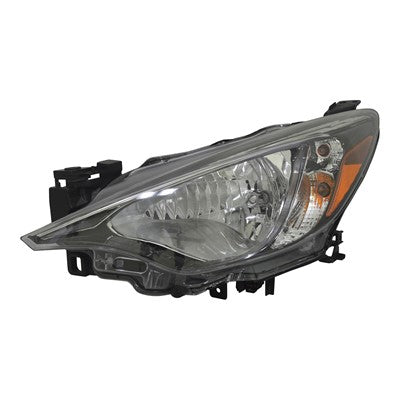 2016 toyota yaris front driver side replacement halogen headlight assembly lens and housing arswlsc2502106v