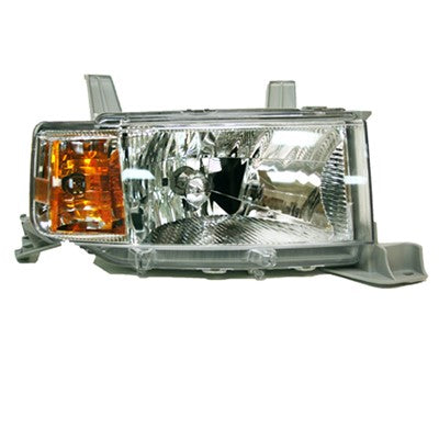 2004 scion xb front passenger side replacement headlight lens and housing arswlsc2519101v