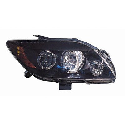 2009 scion tc front passenger side replacement headlight lens and housing arswlsc2519104c