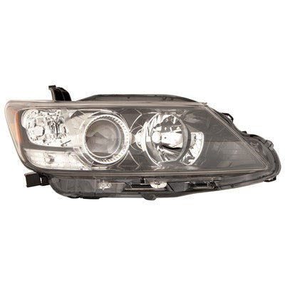 2012 scion tc front passenger side replacement headlight lens and housing arswlsc2519107c