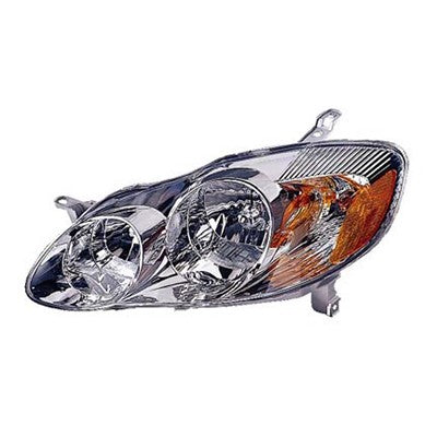 2004 toyota corolla front driver side replacement headlight assembly arswlto2502139v