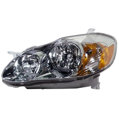 2008 toyota matrix front driver side replacement headlight assembly arswlto2502140v