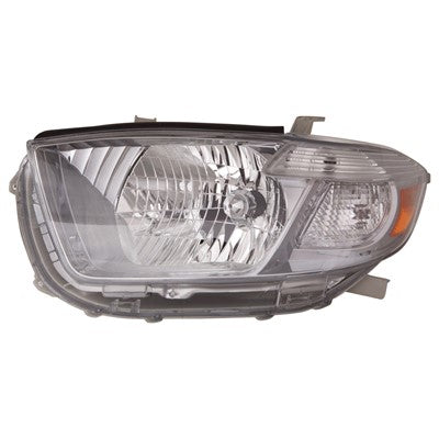 2010 toyota highlander front driver side replacement headlight lens and housing arswlto2502177c