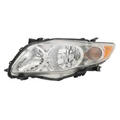 2009 toyota corolla front driver side replacement headlight assembly arswlto2502182v