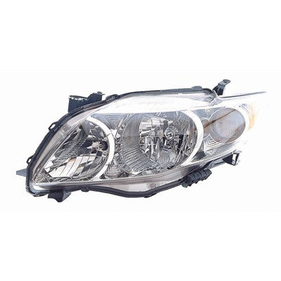 2010 toyota corolla front driver side replacement headlight assembly arswlto2502182c