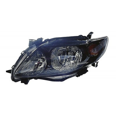 2010 toyota corolla front driver side replacement headlight assembly lens and housing arswlto2502183v