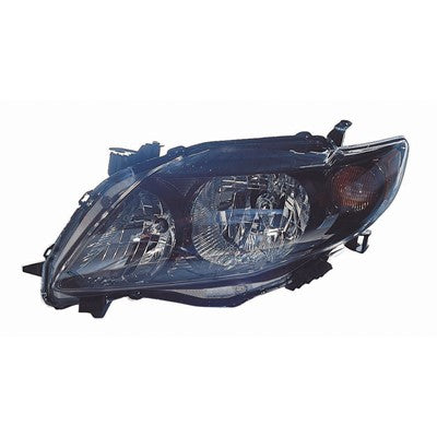 2009 toyota corolla front driver side replacement headlight assembly lens and housing arswlto2502183c