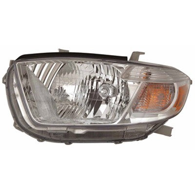 2010 toyota highlander front driver side replacement headlight assembly arswlto2502201c