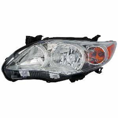 2011 toyota corolla front driver side replacement headlight assembly arswlto2502203