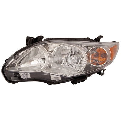 2011 toyota corolla front driver side replacement headlight assembly arswlto2502203c