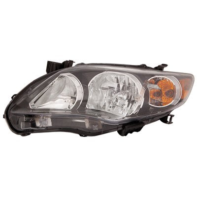 2013 toyota corolla front driver side replacement headlight assembly arswlto2502204c