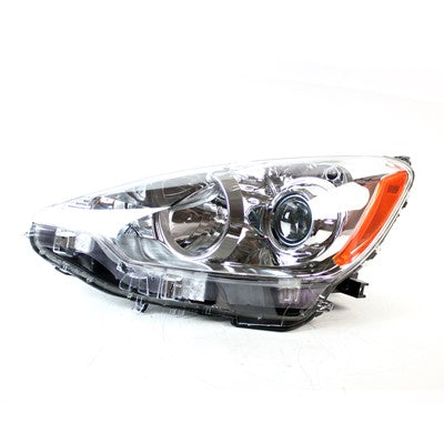 2012 toyota prius c front driver side replacement halogen headlight assembly arswlto2502214c