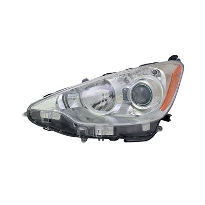 2012 toyota prius c front driver side replacement halogen headlight assembly arswlto2502214v