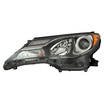 2015 toyota rav4 front driver side replacement headlight combination assembly arswlto2502217c